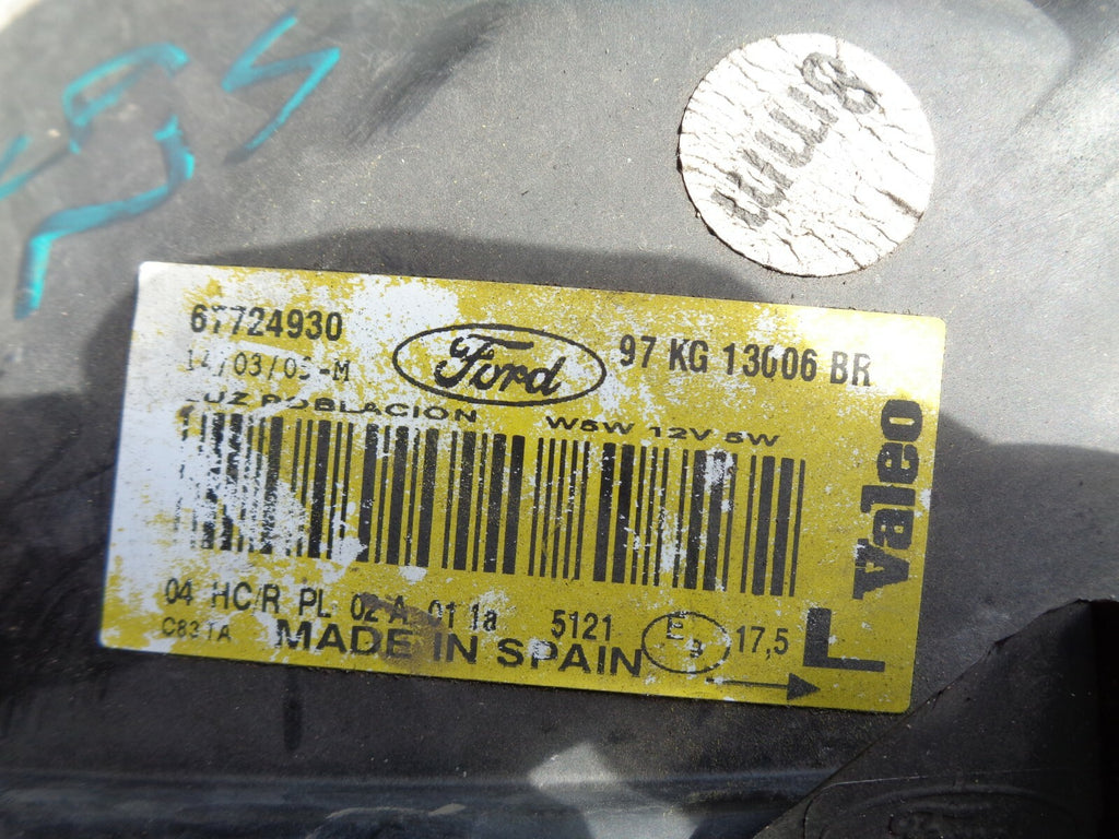 FORD KA MK1 2007 PASSENGER NEAR SIDE HEADLIGHT 67724930