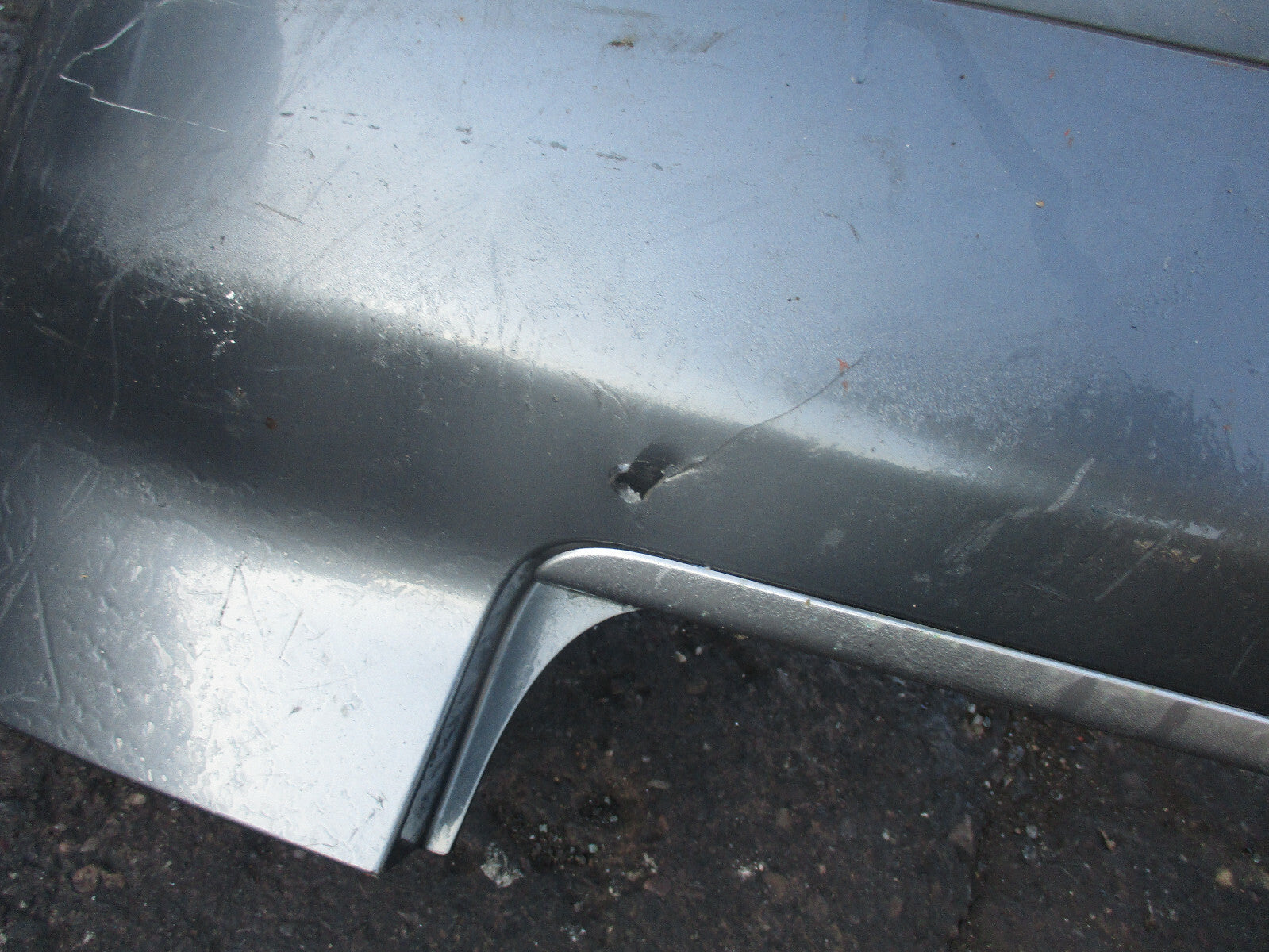 AUDI A4 B6 S LINE REAR BUMPER DARK SILVER