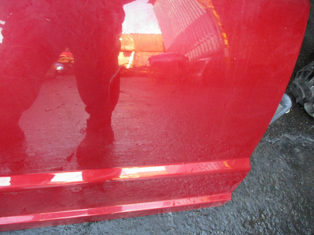 DODGE CALIBER 2008 COMPLETE OSF DRIVER SIDE FRONT DOOR GLASS HANDLE CARD IN RED
