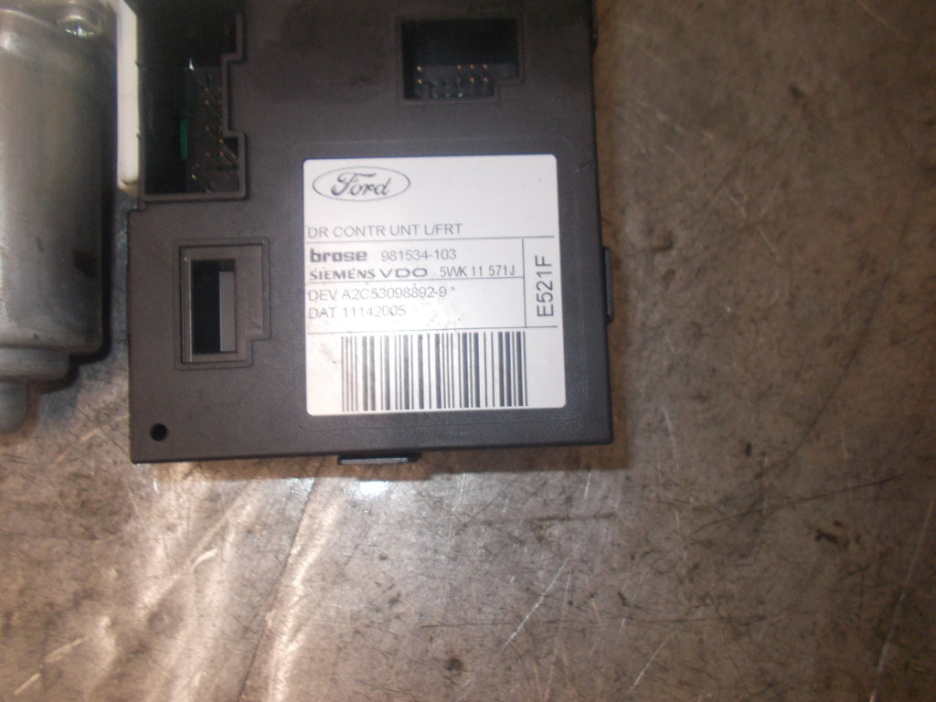 FORD FOCUS C-MAX 2005 NSF PASSENGER SIDE FRONT WINDOW REGULATOR 981534103