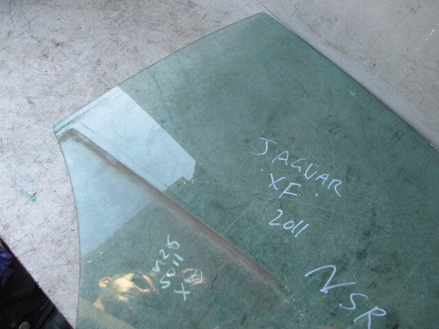 2011 JAGUAR XF NSR PASSENGER SIDE REAR WINDOW GLASS
