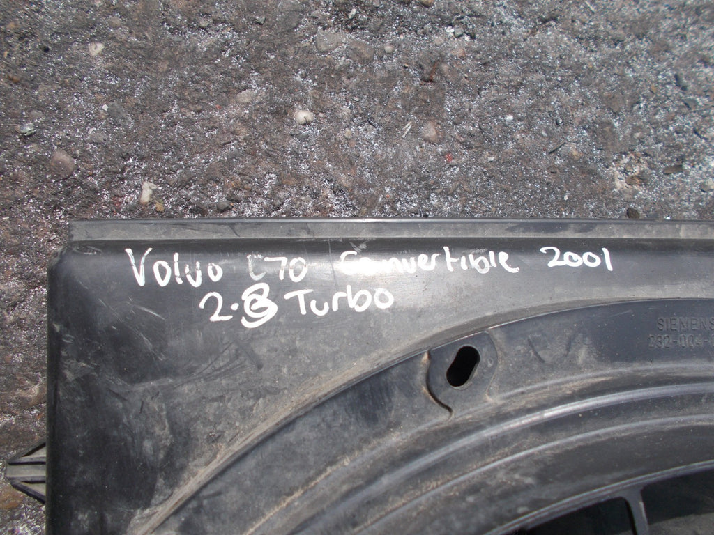 VOLVO C70 2001 2.3 TURBO ENGINE COOLING FAN
