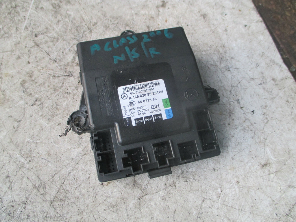 MERCEDES BENZ A CLASS 2006 NSR PASSENGER REAR DOOR CONTROL MODULE A1698208526
