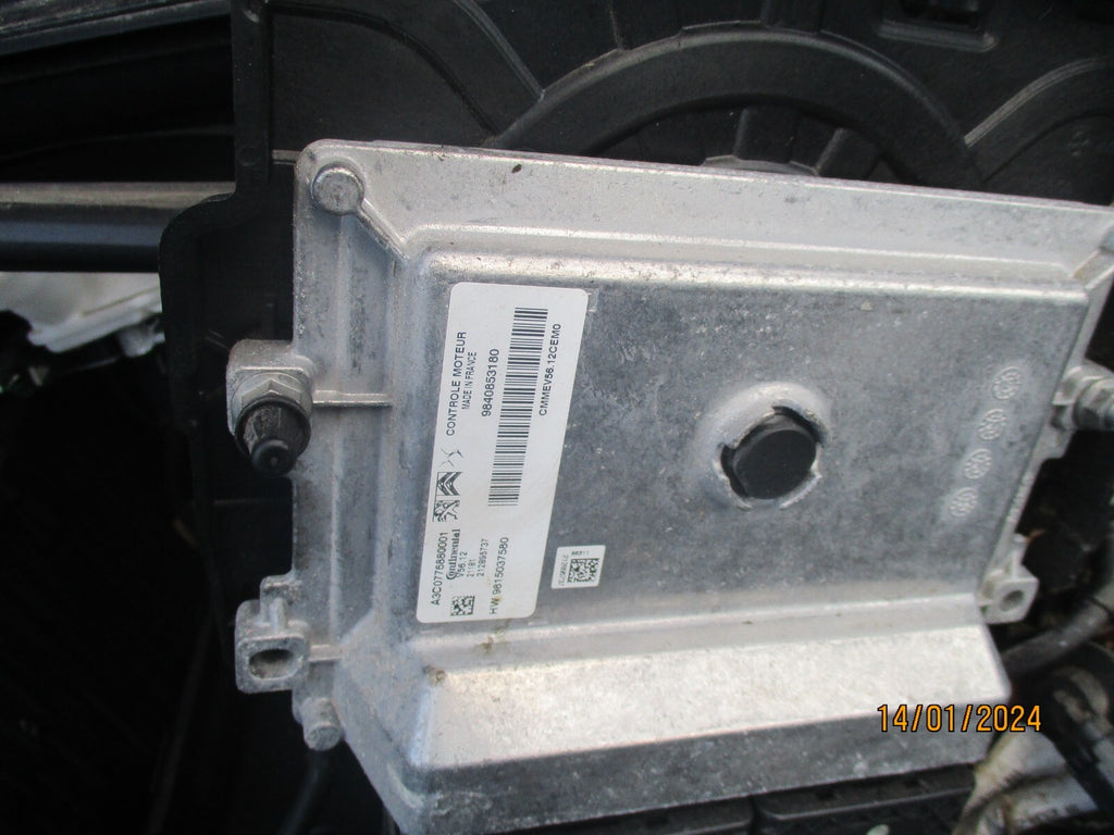 2021 CITROEN C3 1.2 PETROL ECU ENGINE CONTROL MODULE UNIT 9840853180