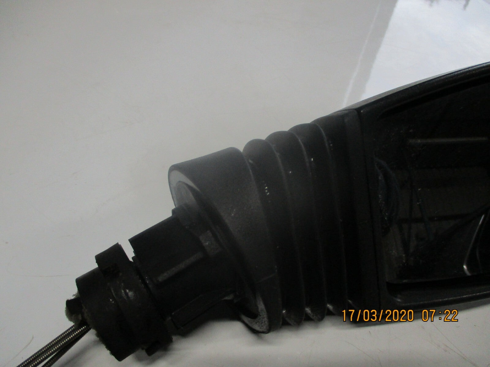 FIAT PUNTO MK2 2004 OS DRIVER SIDE MANUAL DOOR WING MIRROR BLACK 0157179