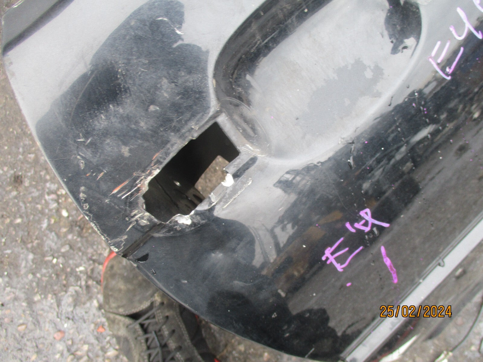 2005 BMW 3 SERIES E46 LCI COUPE OS DRIVER SIDE DOOR BARE BLACK 475