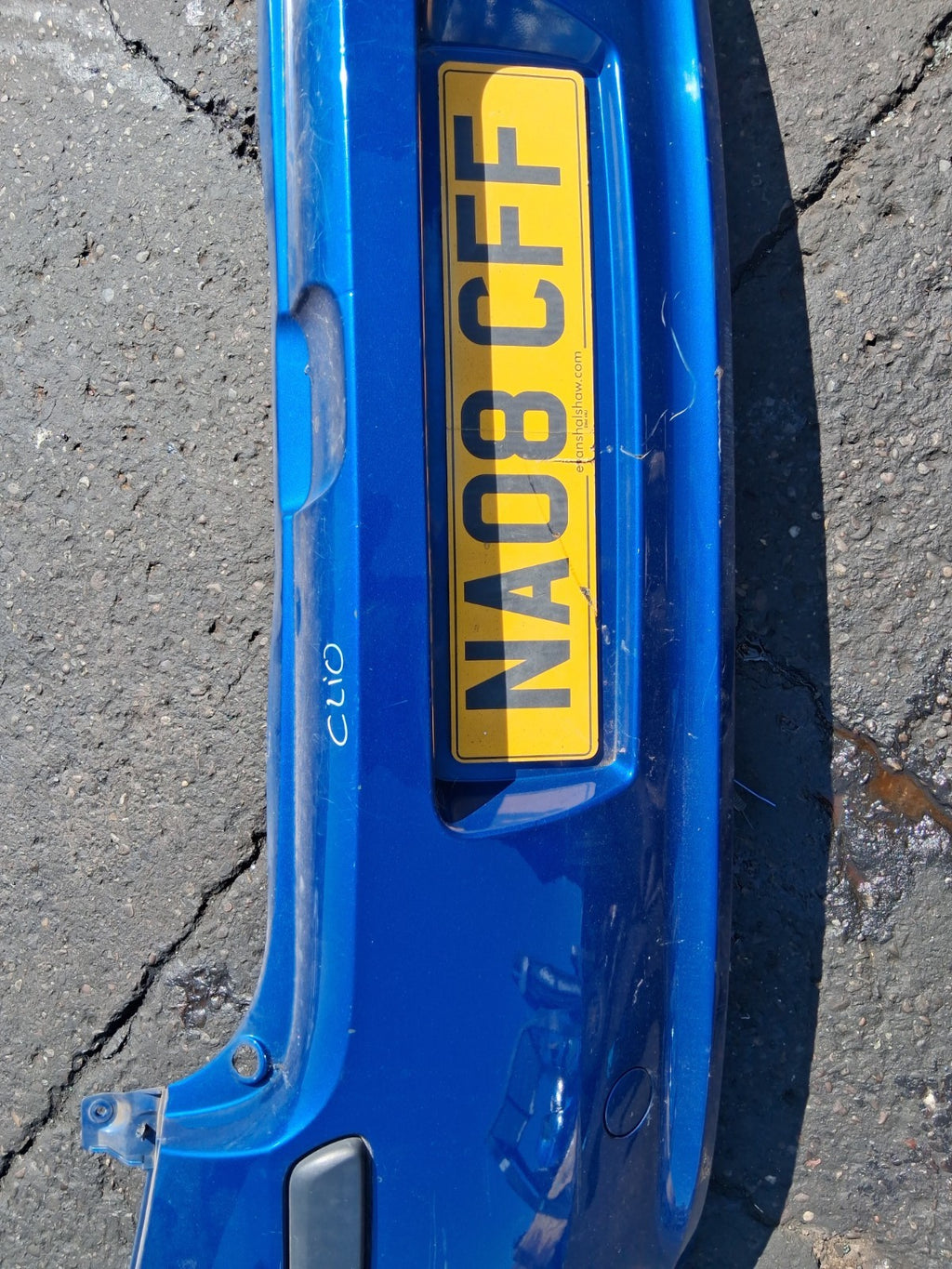2008 RENAULT CLIO MK3 COMPLETE REAR BUMPER BLUE
