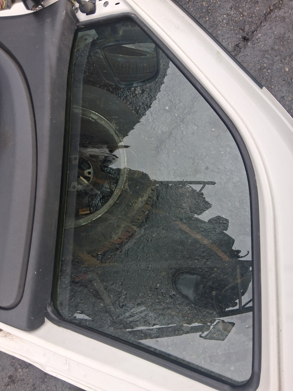 2013 FIAT DOBLO MK2 OSF DRIVER SIDE FRONT RIGHT COMPLETE DOOR WITH WING MIRROR
