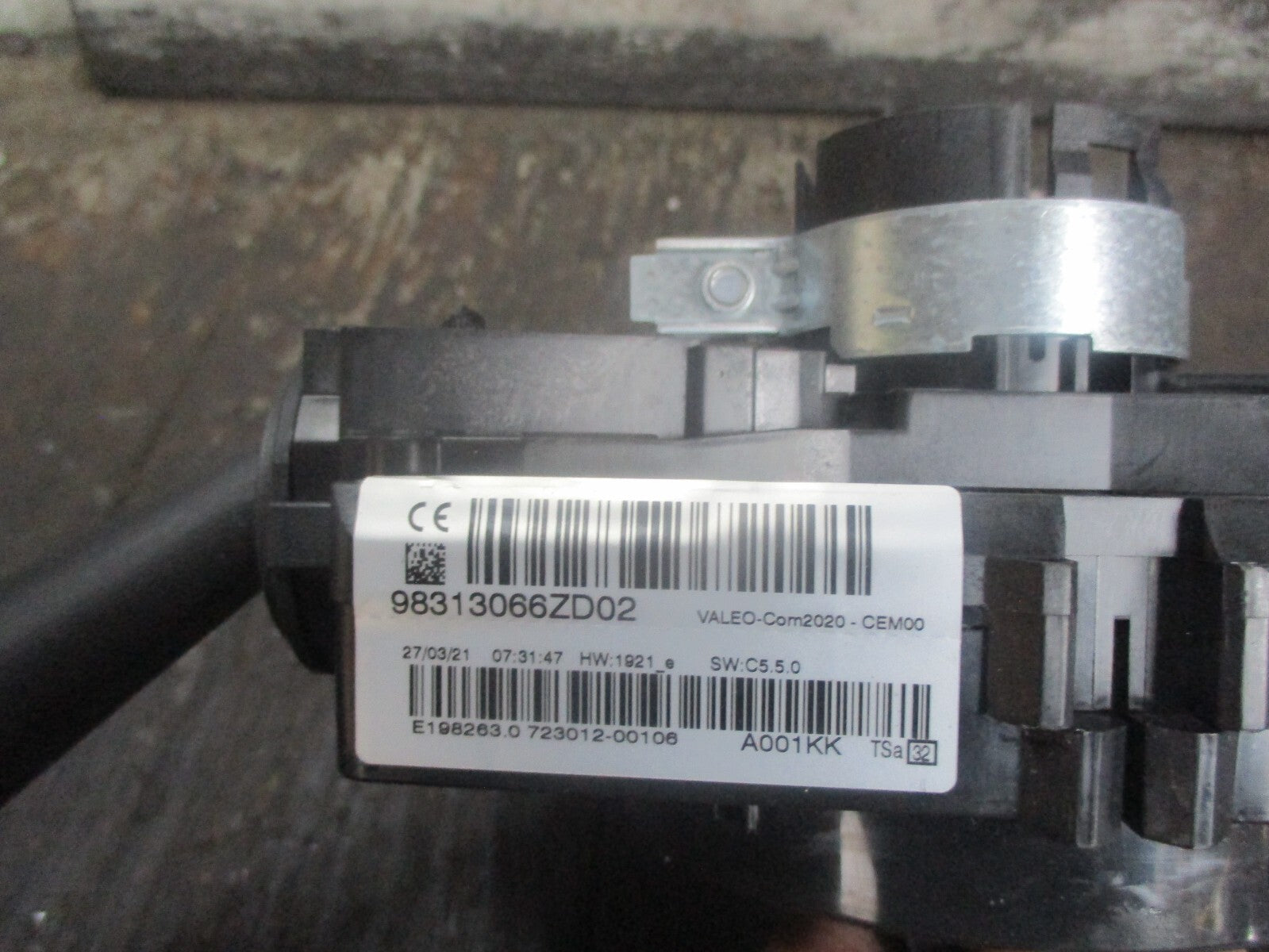 CITROEN C4 MK3 2021 WIPER INDICATOR STALK SWITCH SQUIB 98313066ZD