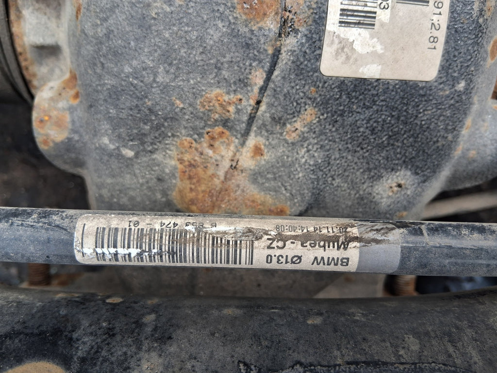 2014 BMW 3 SERIES F31 2.0 DIESEL 6 SPEED DIFF & REAR AXLE 7605589 RATIO 2:81