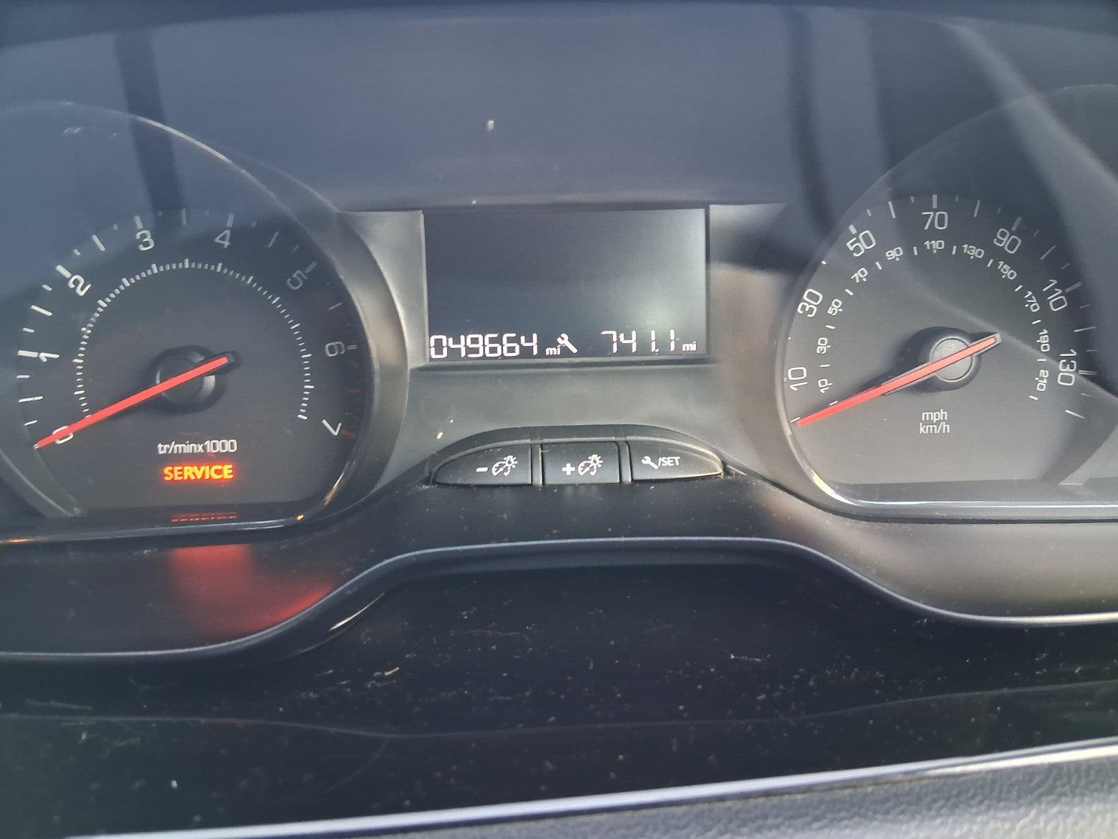 2014 PEUGEOT 208 1.2 PETROL SPEEDO SPEEDOMETER INSTRUMENT CLUSTER