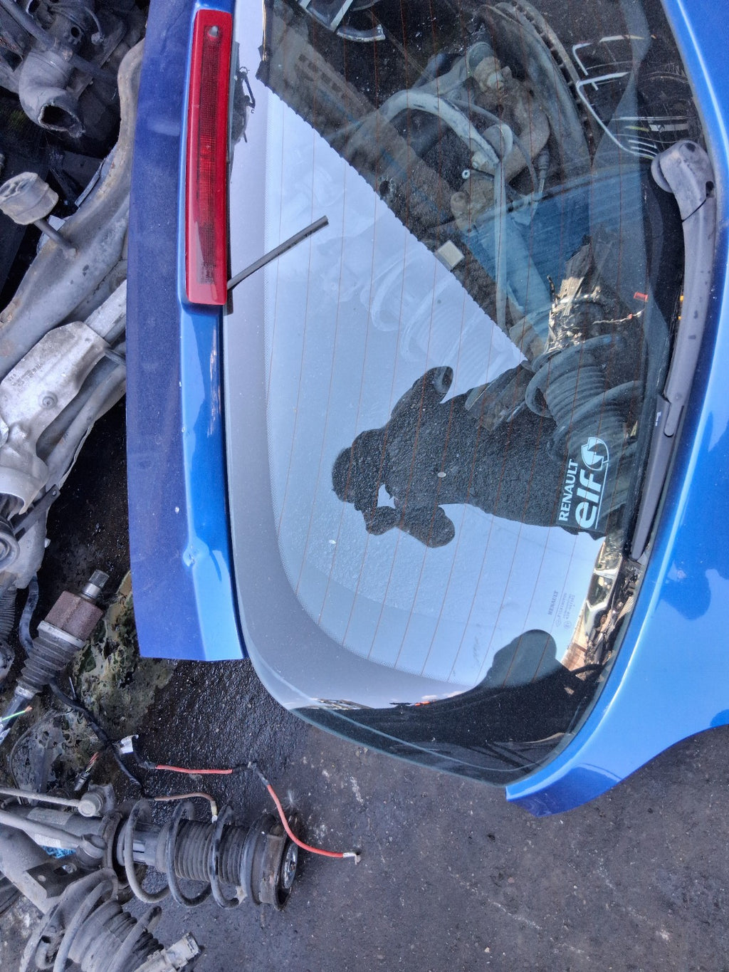 2008 RENAULT CLIO MK3 COMPLETE REAR TAILGATE BOOTLID BLUE