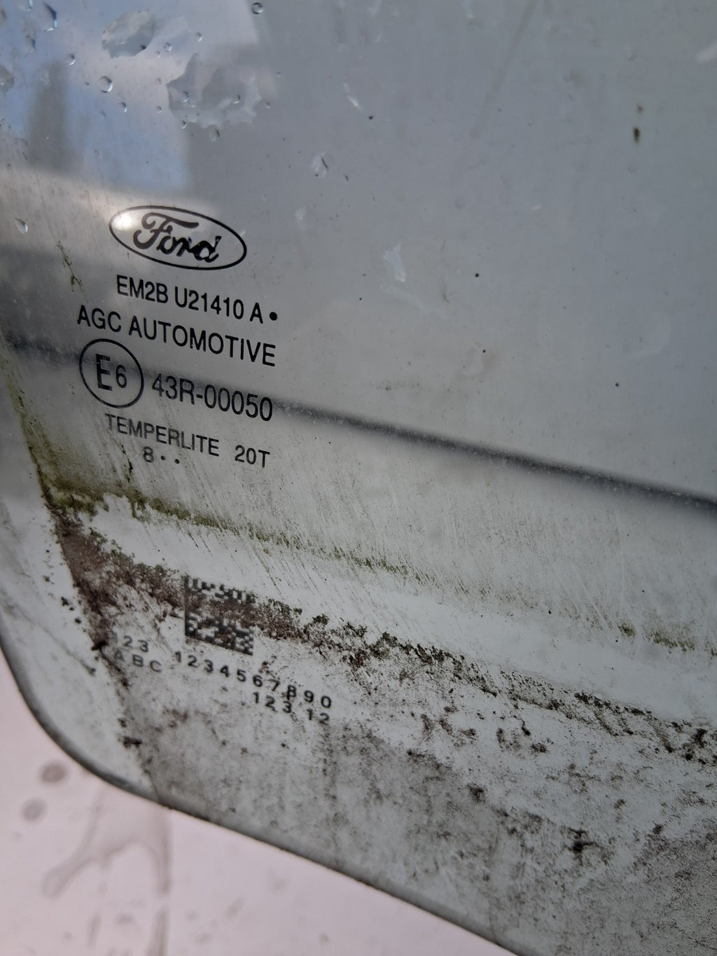 2019 FORD GALAXY MK4 DRIVER RIGHT NEAR SIDE GLASS WINDOW 43R00050