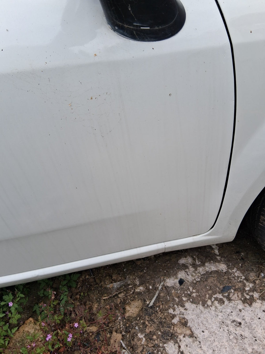 2014 FIAT PUNTO FACELIFT 5 DOOR MK3 OSF BARE DRIVER SIDE FRONT RIGHT DOOR WHITE