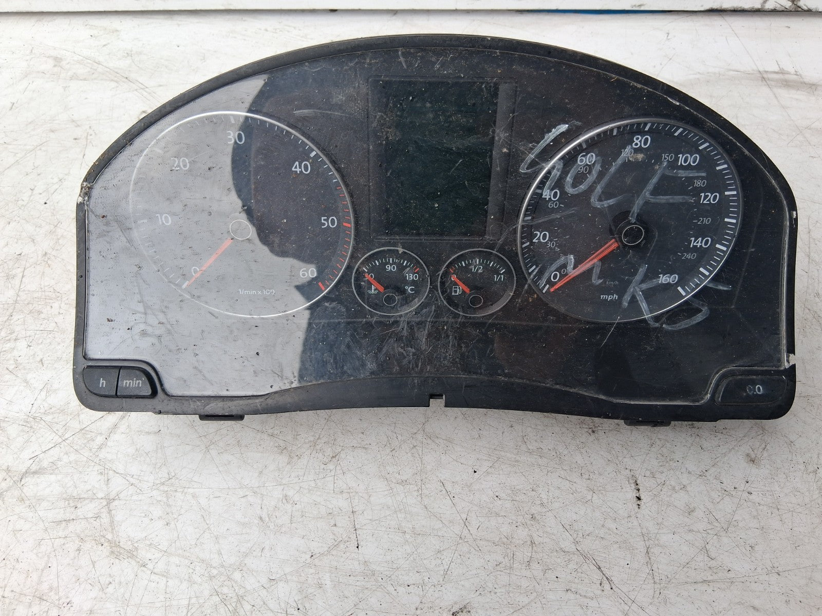 2007 VW VOLKSWAGEN GOLF MK5 2.0 DIESEL SPEEDO INSTRUMENT CLUSTER 1K0920973B