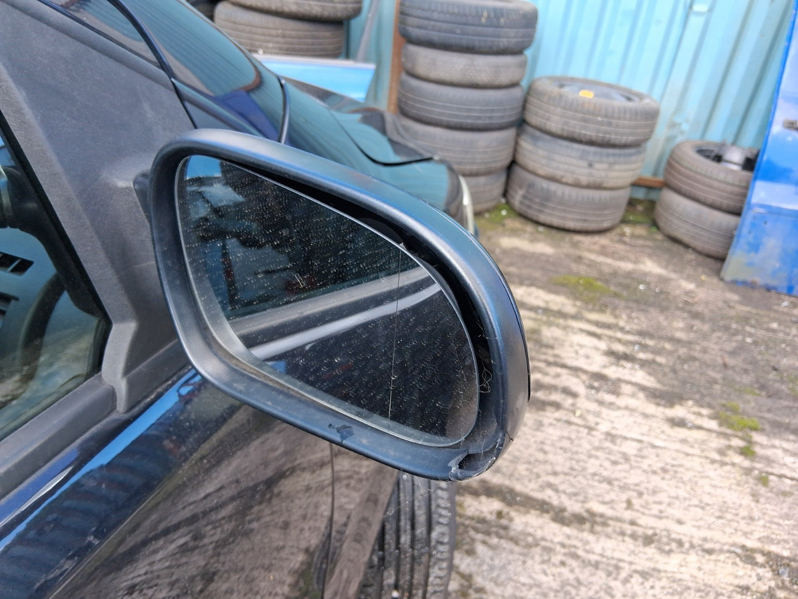 2011 VW VOLKSWAGEN FOX 3 DOOR OS DRIVER SIDE FRONT RIGHT WING MIRROR BLACK