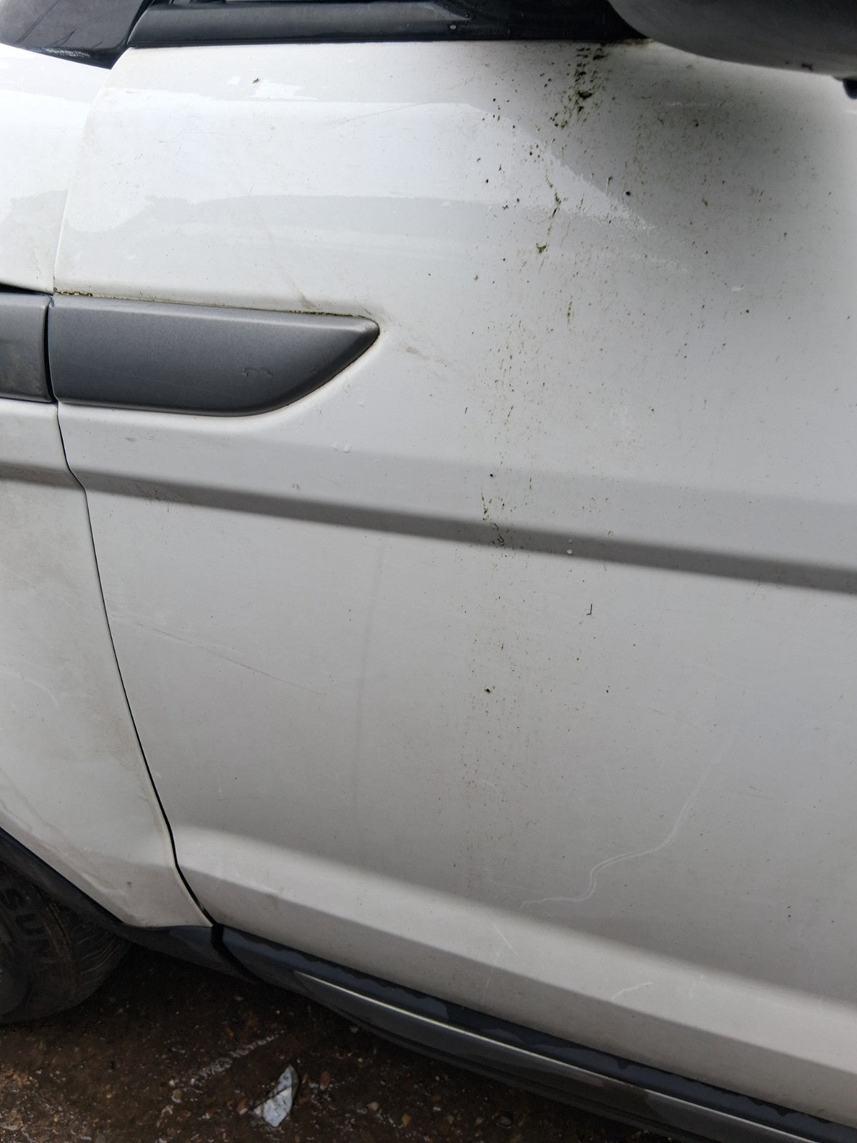 2015 RANGE ROVER EVOQUE L538 NSF PASSENGER SIDE FRONT LEFT BARE DOOR WHITE