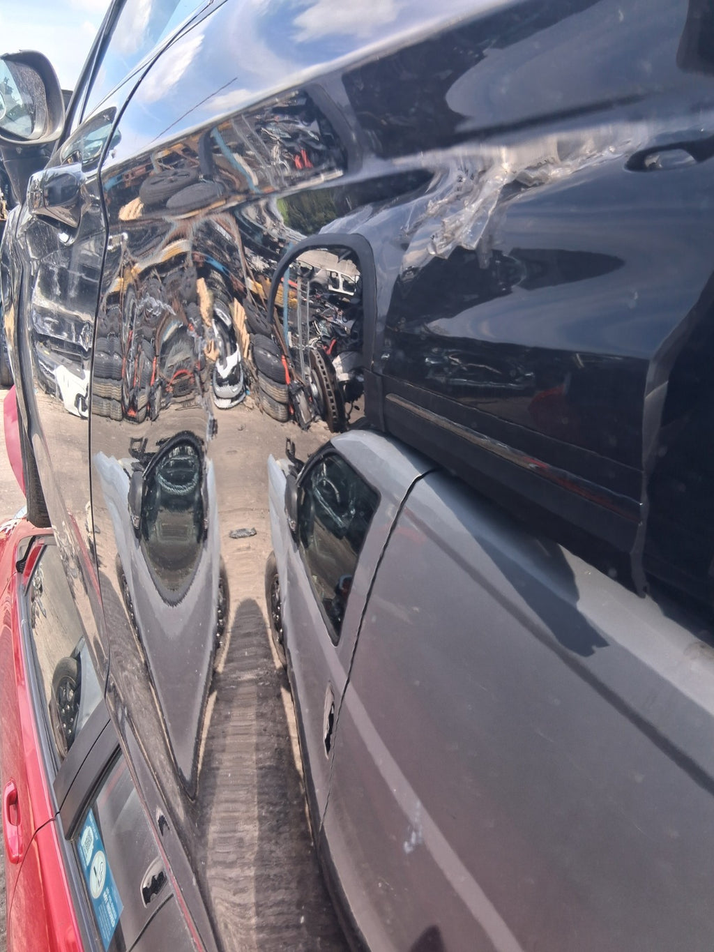 2012 FORD FIESTA MK7 5 DOOR NSR PASSENGER SIDE REAR LEFT COMPLETE DOOR BLACK