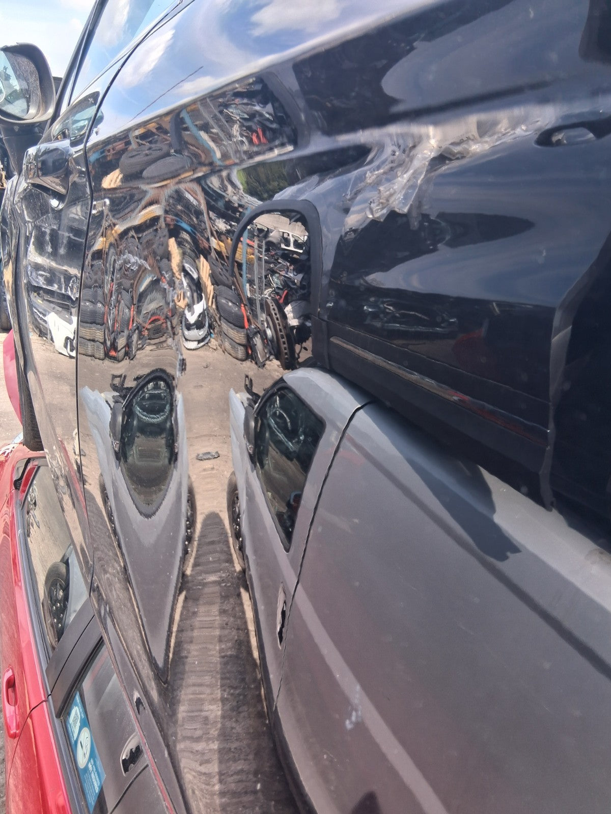 2012 FORD FIESTA MK7 5 DOOR NSR PASSENGER SIDE REAR LEFT COMPLETE DOOR BLACK