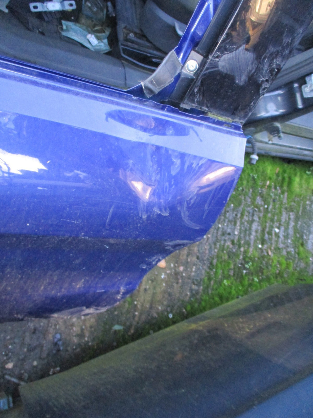 FORD GRAND C MAX 2017 NSR PASSENGER SIDE REAR BARE DOOR SHELL BLUE HE DENTS