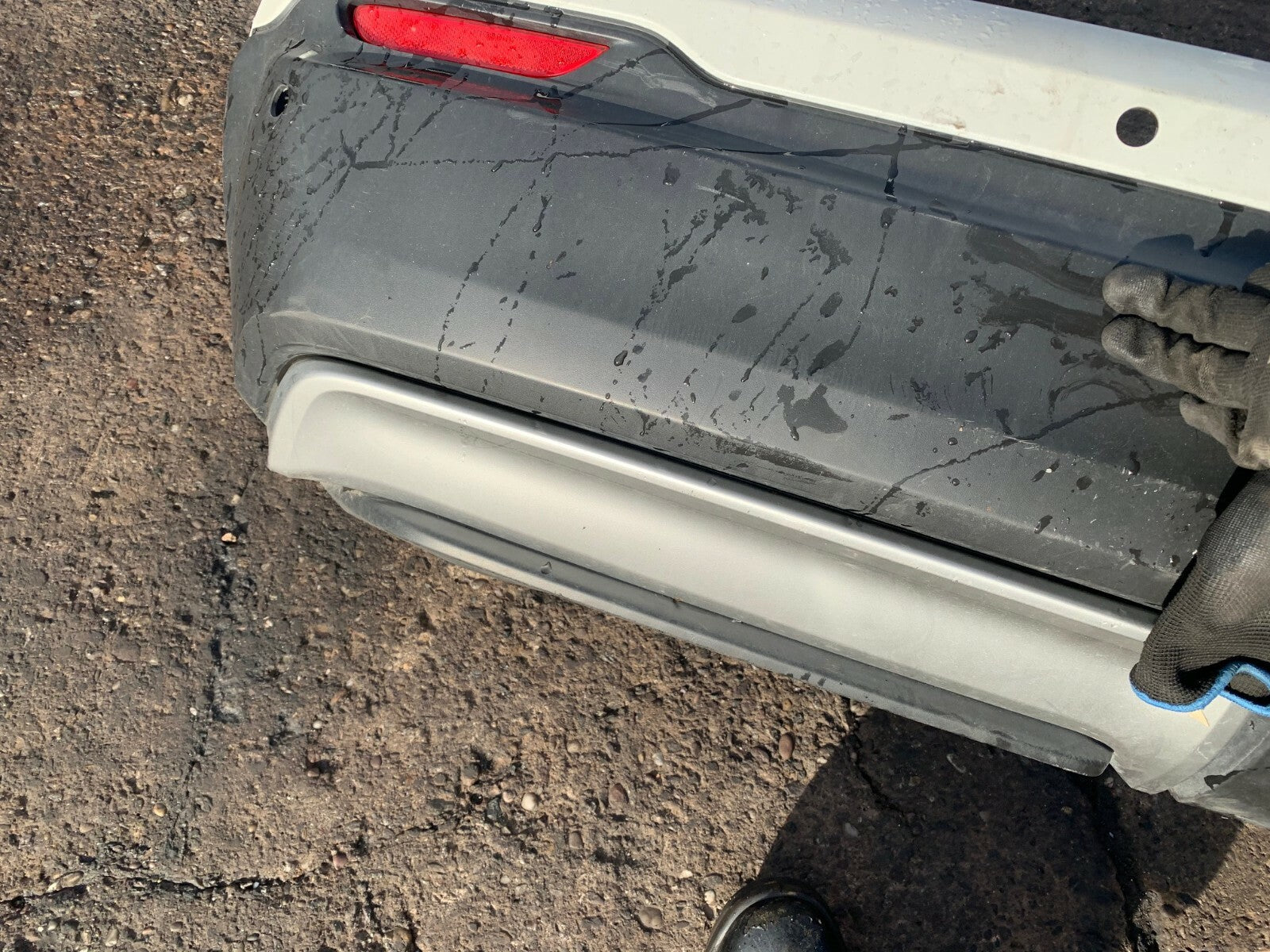 NISSAN QASHQAI J11 FACELIFT 2019 TEKNA REAR BUMPER WHITE DAMAGED SPARES