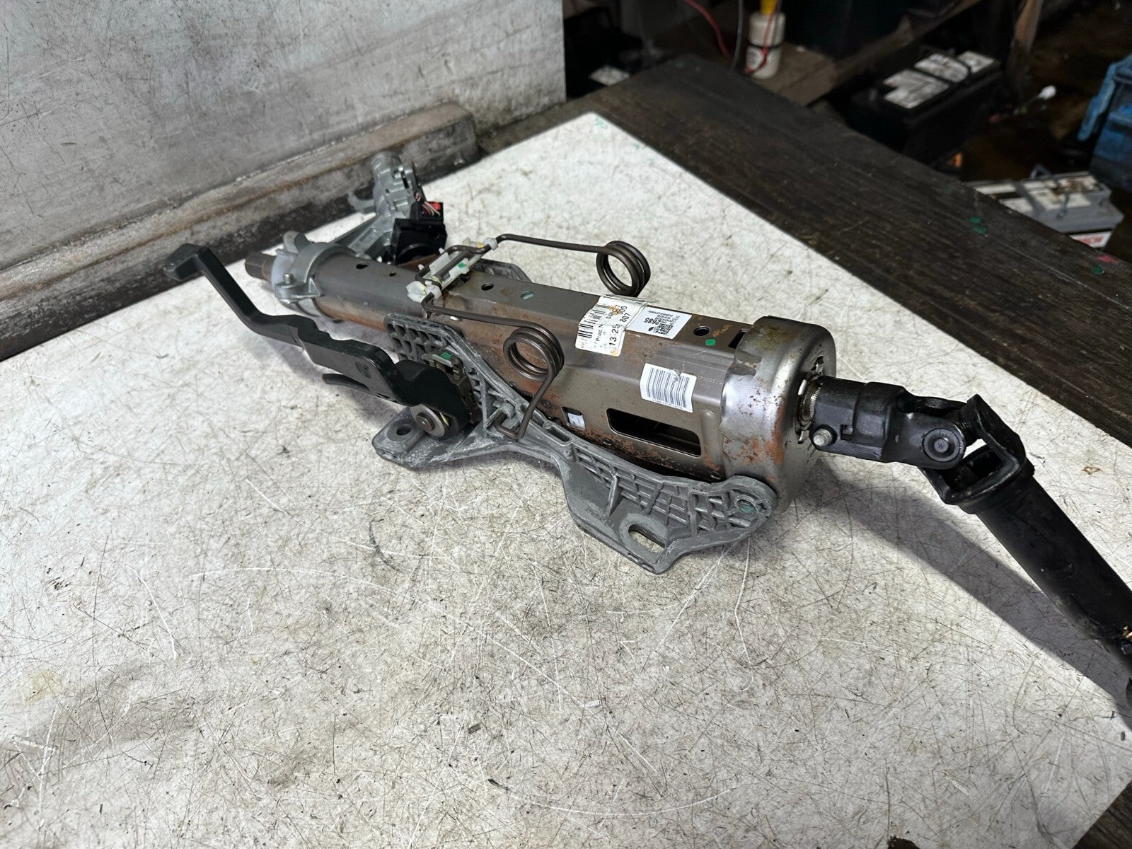 2015 VAUXHALL ASTRA J STEERING COLUMN BARREL COMPLETE 13422685