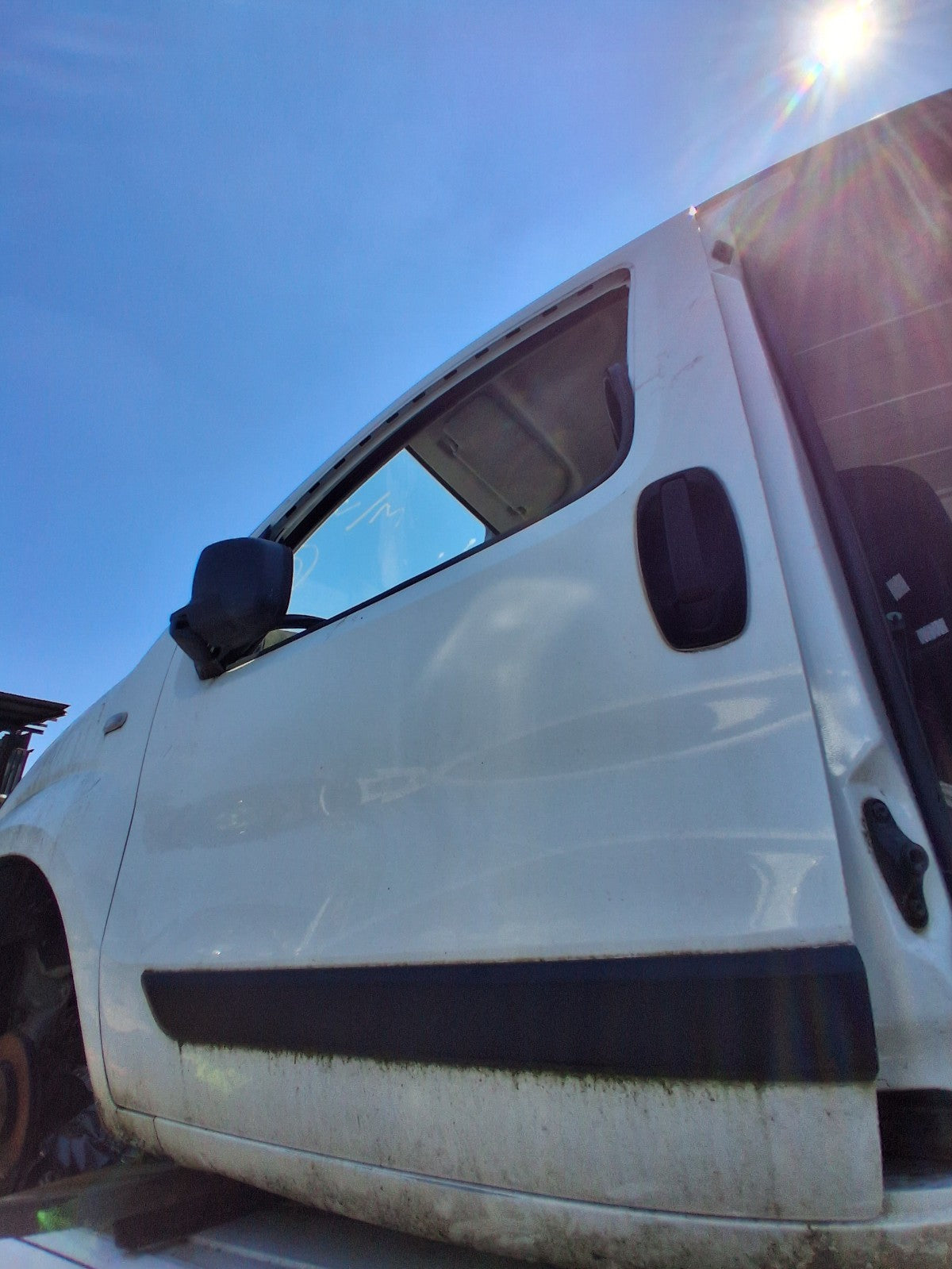 PEUGEOT BIPPER 2015 NSF PASSENGER SIDE FRONT BARE DOOR WHITE