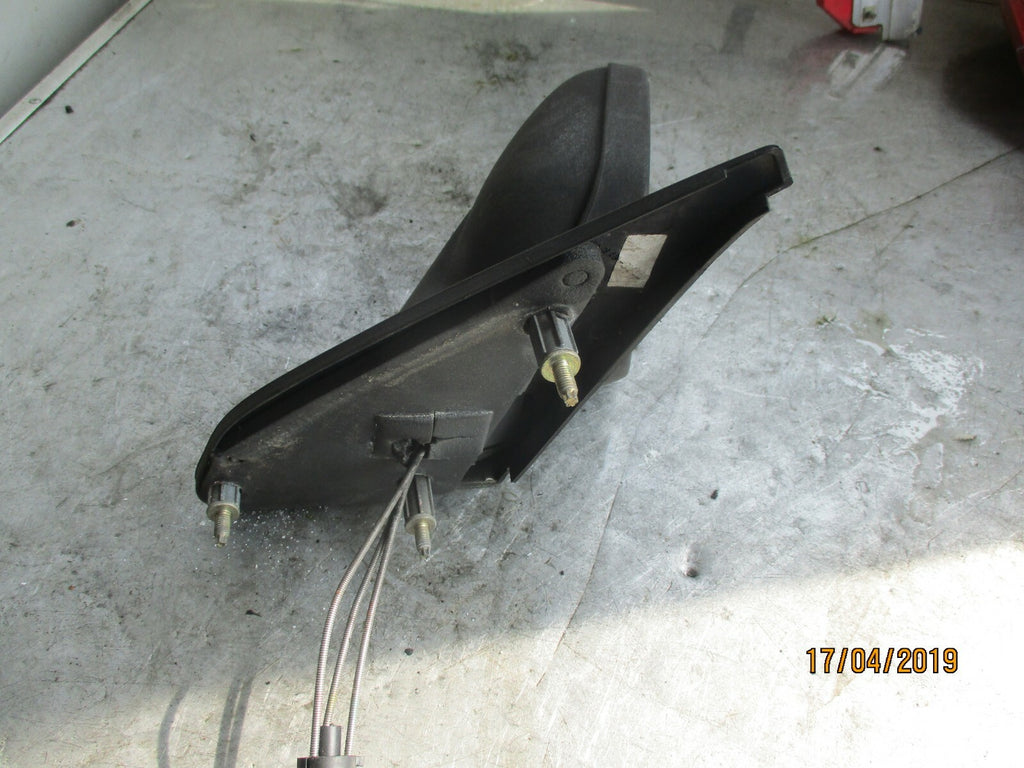 RENAULT CLIO MK1 OS DRIVER SIDE MANUAL WING MIRROR BLACK