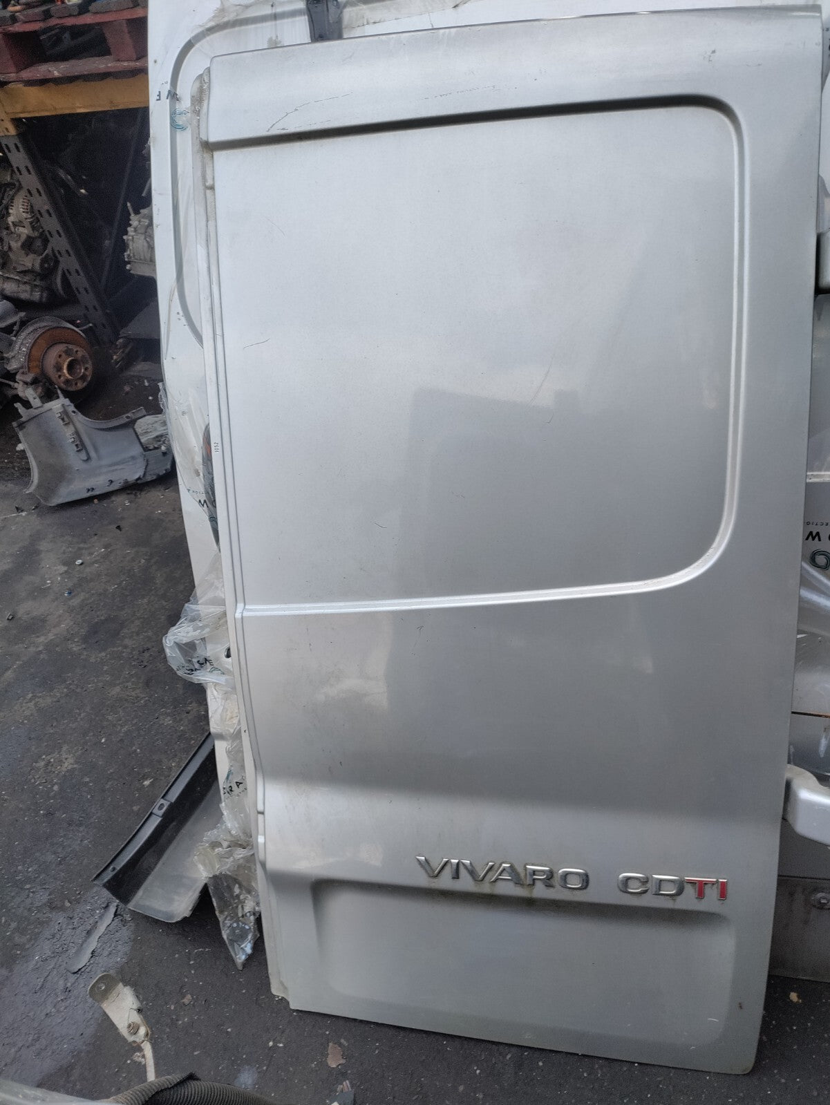 VAUXHALL VIVARO MK1 2012 OSR DRIVER SIDE REAR DOOR SILVER