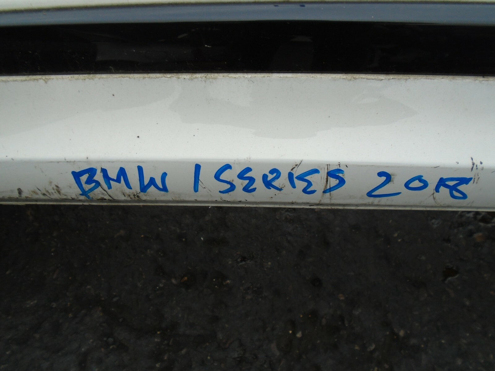 BMW 1 SERIES 2018 F20 F21 WHITE REAR BUMPER SPARES OR REPAIR 51127371756