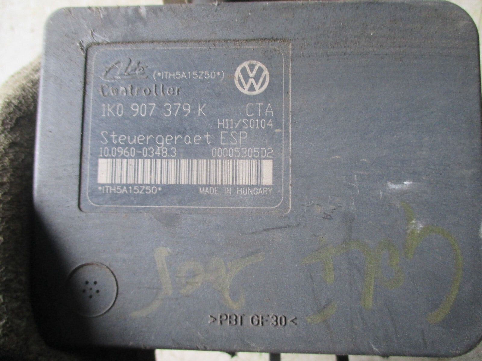 VW VOLKSWAGEN GOLF MK4 2003 ABS PUMP 1K0907379K