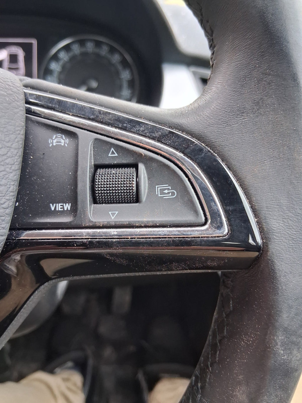 2019 SKODA FABIA MK3 NJ MULTIFUNCTIONAL STEERING WHEEL WITHOUT AIRBAG BLACK