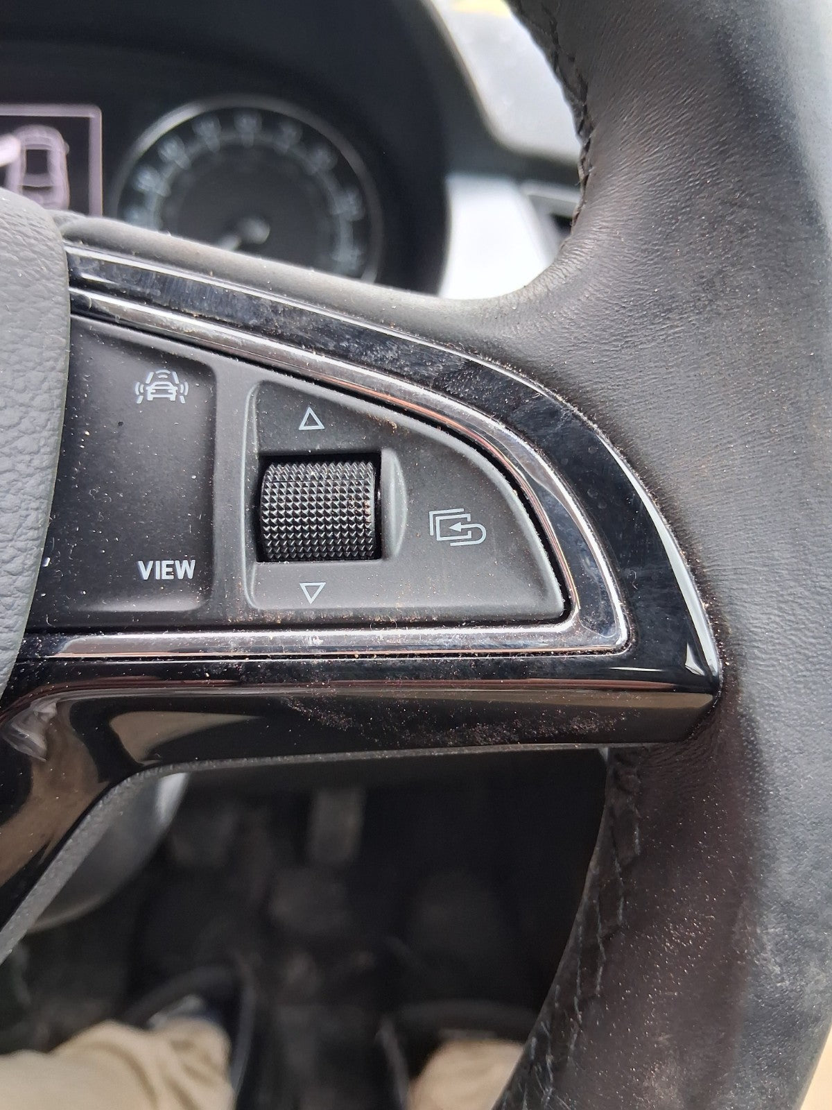 2019 SKODA FABIA MK3 NJ MULTIFUNCTIONAL STEERING WHEEL WITHOUT AIRBAG BLACK