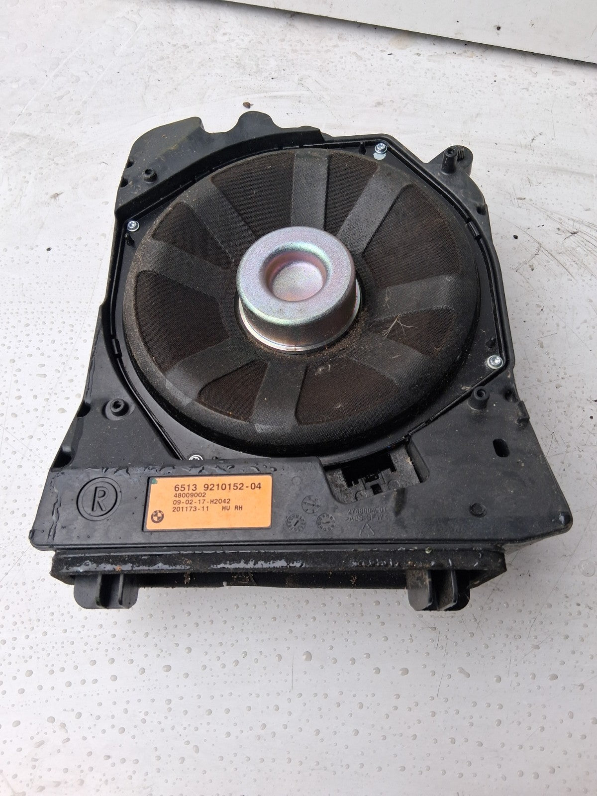 2017 BMW 3 SERIES FLOOR SUBWOOFER SPEAKER 6513921015204