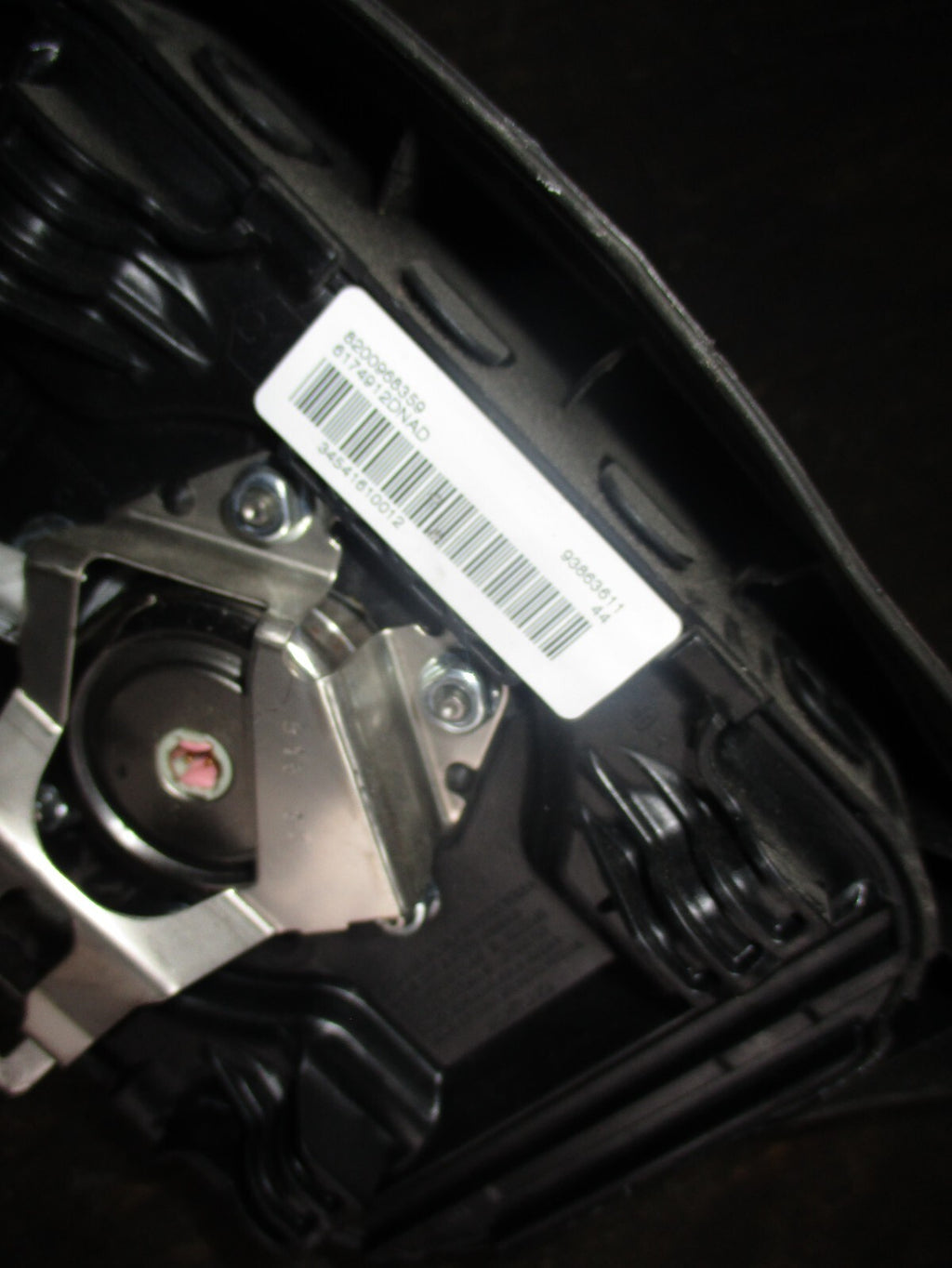 VAUXHALL VIVARO 2013 DRIVER STEERING WHEEL AIRBAG 93863611