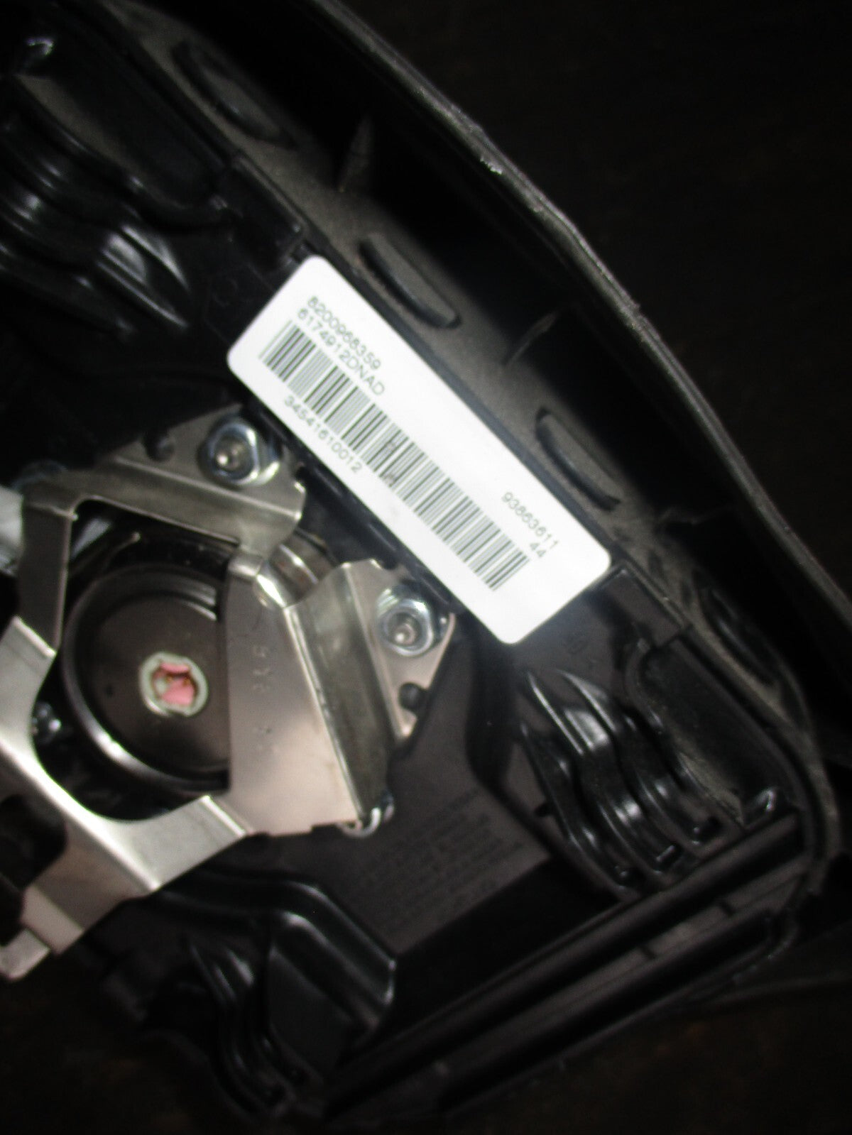 VAUXHALL VIVARO 2013 DRIVER STEERING WHEEL AIRBAG 93863611