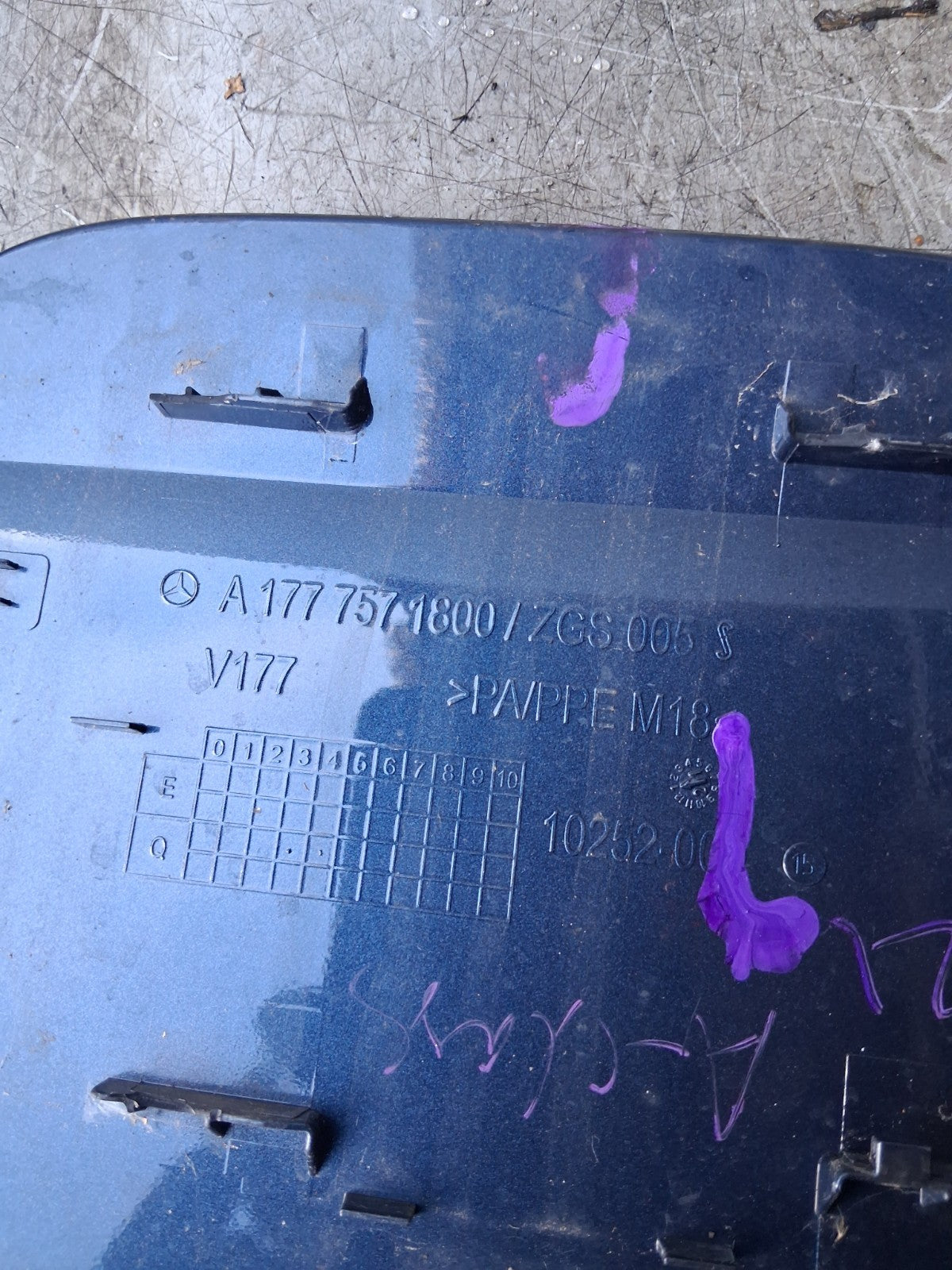 2021 MERCEDES A CLASS FUEL FLAP LID COVER A1777571800