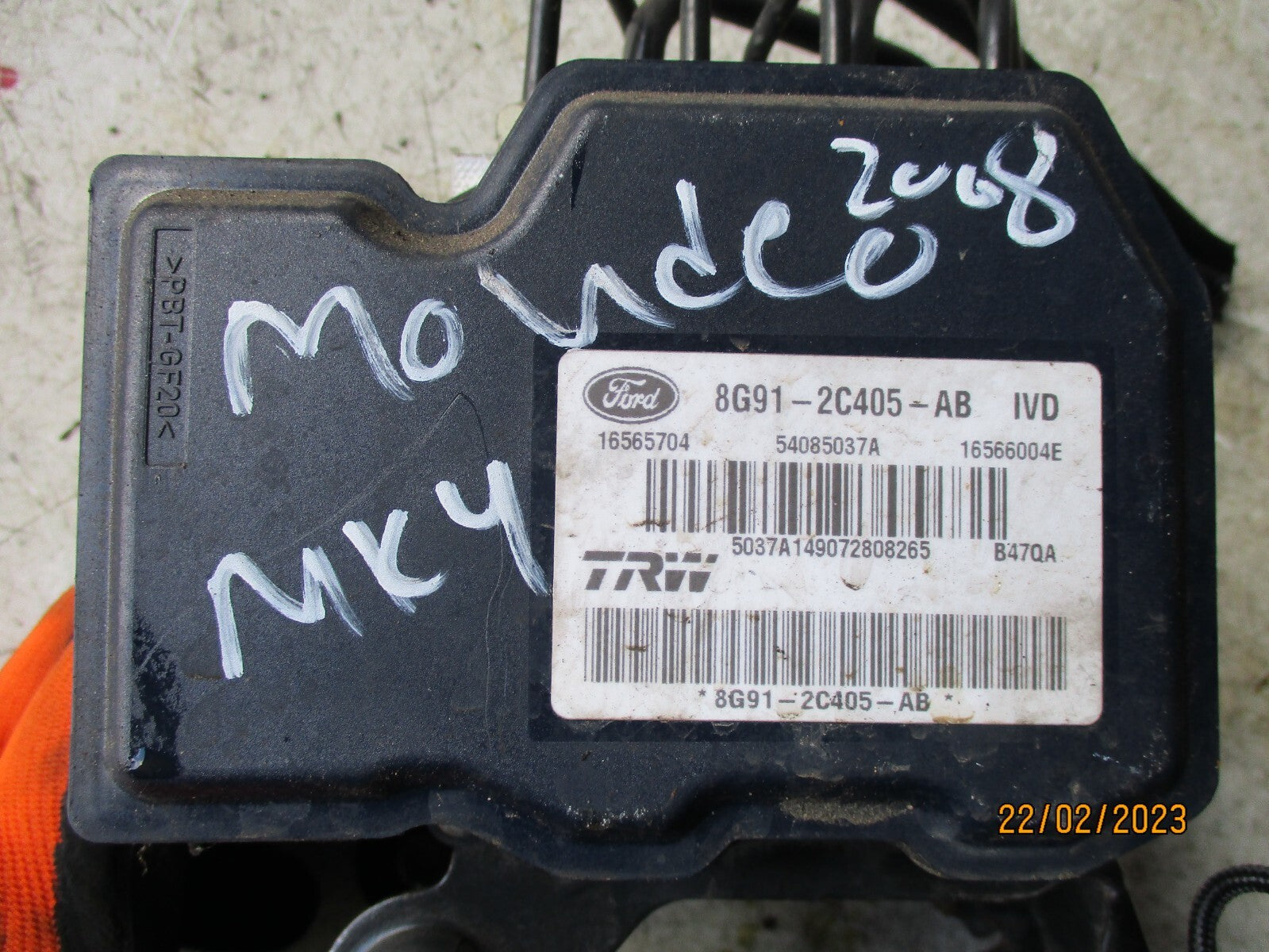 FORD MONDEO MK4 1.8 DIESEL 2008 ABS PUMP 8G912C405AB