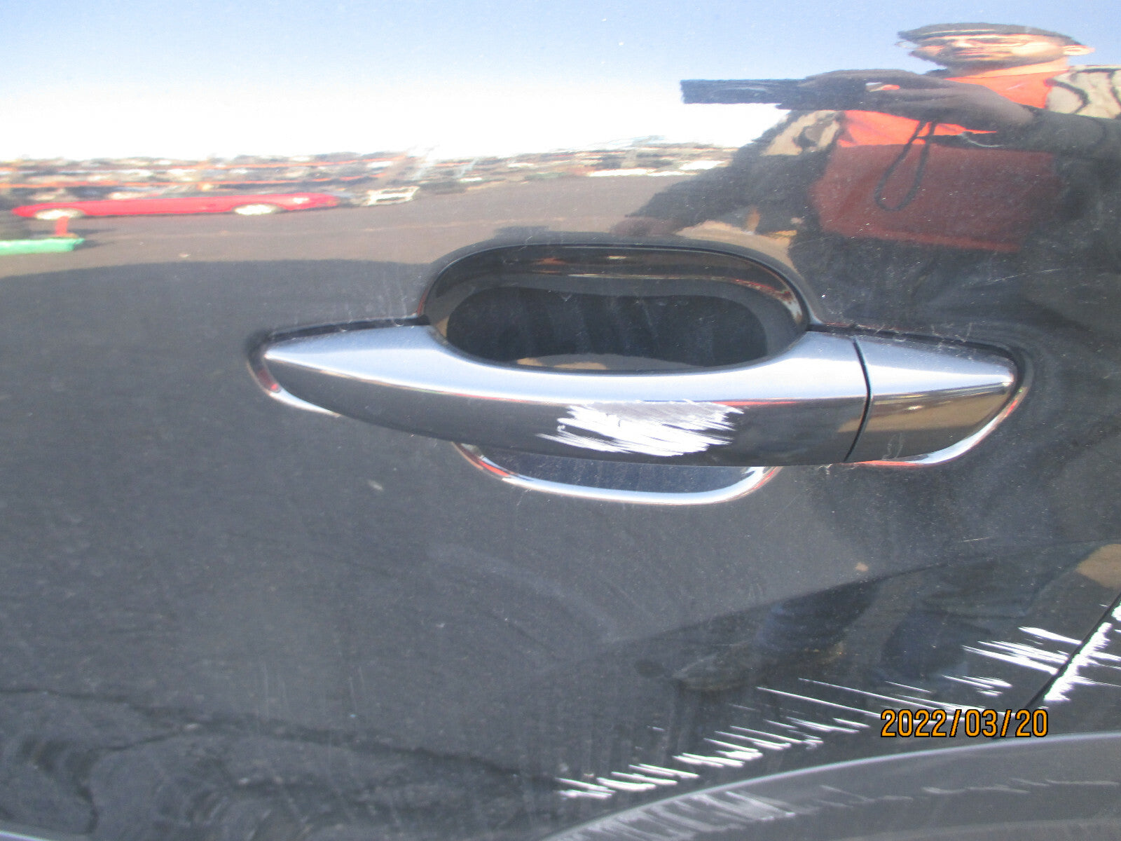 CITROEN C4 MK3 2021 NSR PASSENGER SIDE REAR EXTERIOR DOOR HANDLE BLACK PEARL