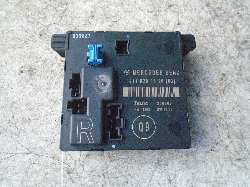 MERCEDES BENZ E CLASS W211 OSR DRIVER SIDE REAR DOOR CONTROL MODULE 2118201626