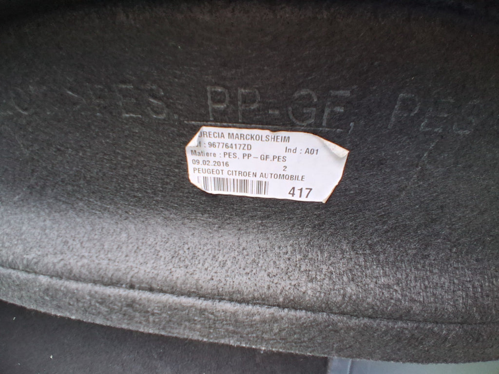 2014 PEUGEOT 308 MK2 HATCH REAR BOOT COVER PARCEL SHELF 96776417ZD