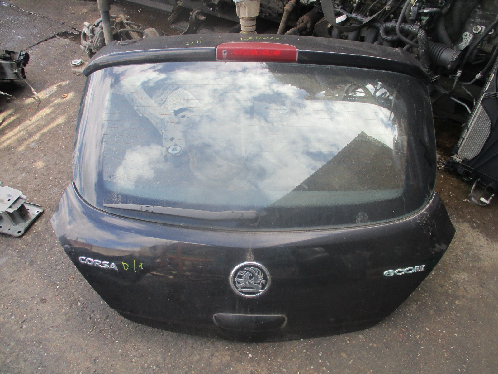 2012 VAUXHALL CORSA D 3 DOOR REAR COMPLETE TAILGATE BOOTLID BLACK