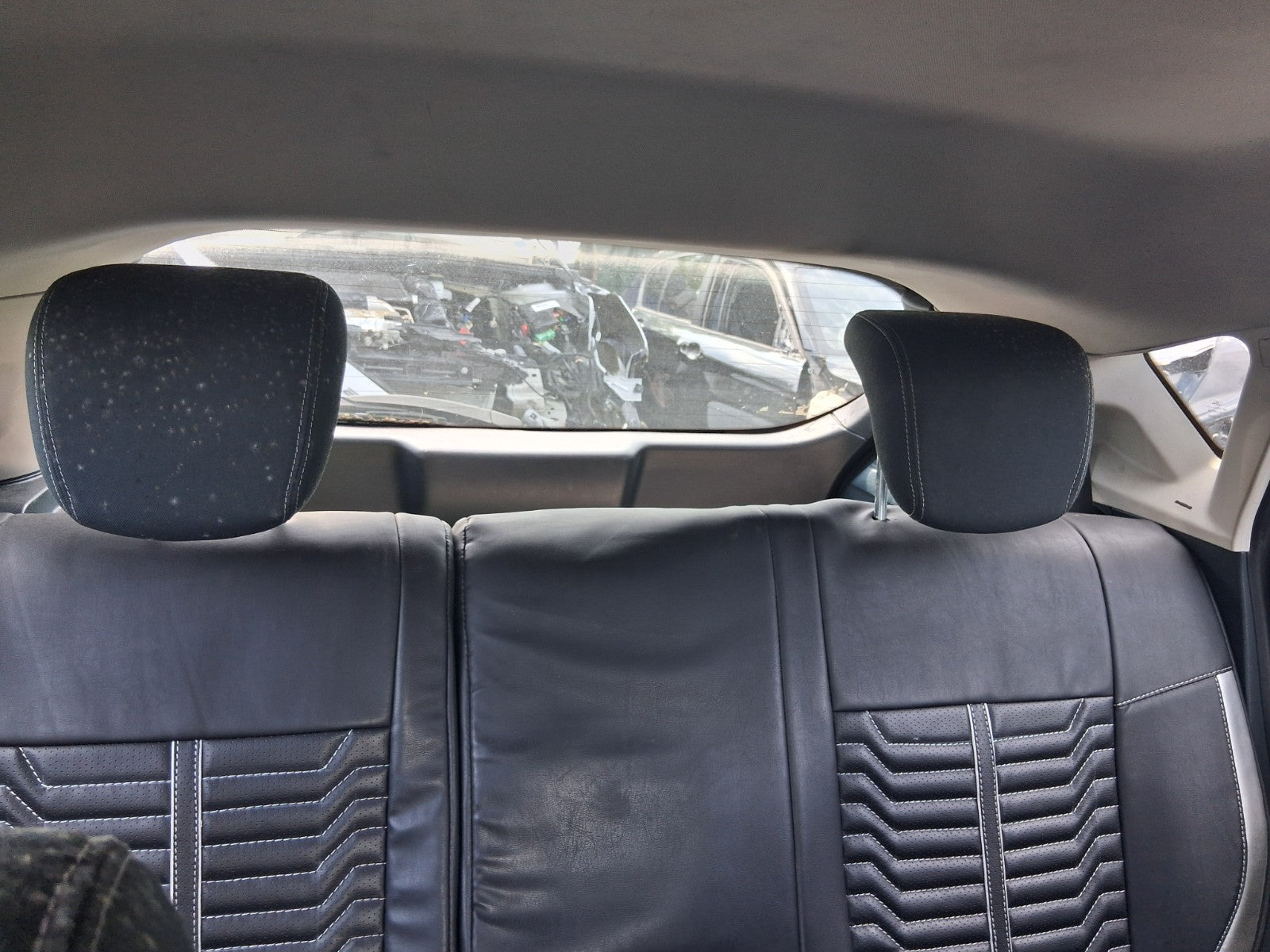 2012 FORD FIESTA MK7 REAR COMPLETE REAR SEAT WITH LEATHER COVER
