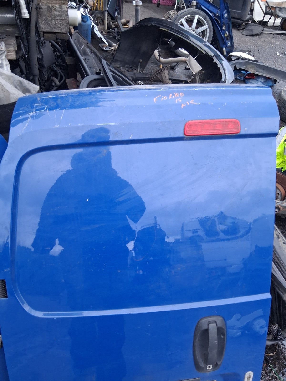 2016 FIAT FIORINO NSR PASSENGER SIDE REAR BACK DOOR WITHOUT HINGES BLUE