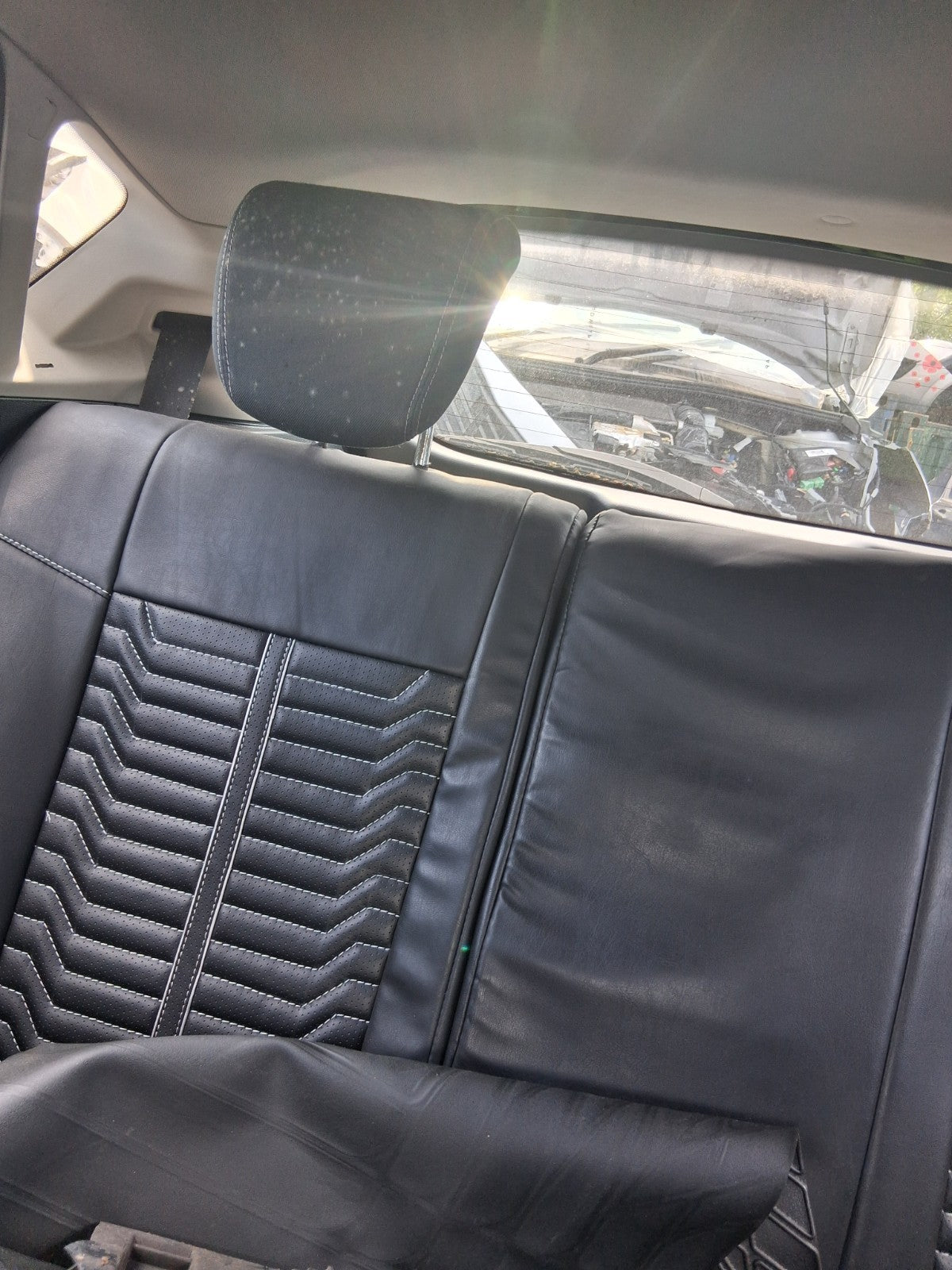 2012 FORD FIESTA MK7 REAR COMPLETE REAR SEAT WITH LEATHER COVER
