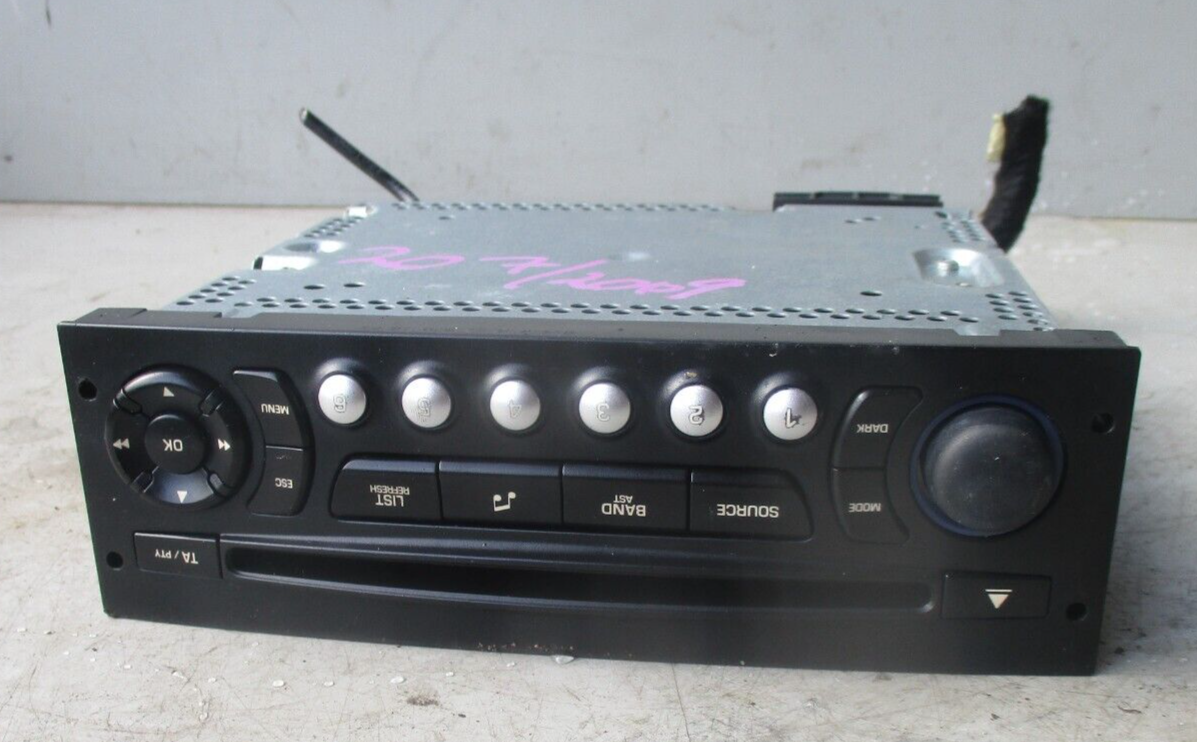 2009 PEUGEOT 207 RADIO CD PLAYER STEREO HEAD UNIT 0307090