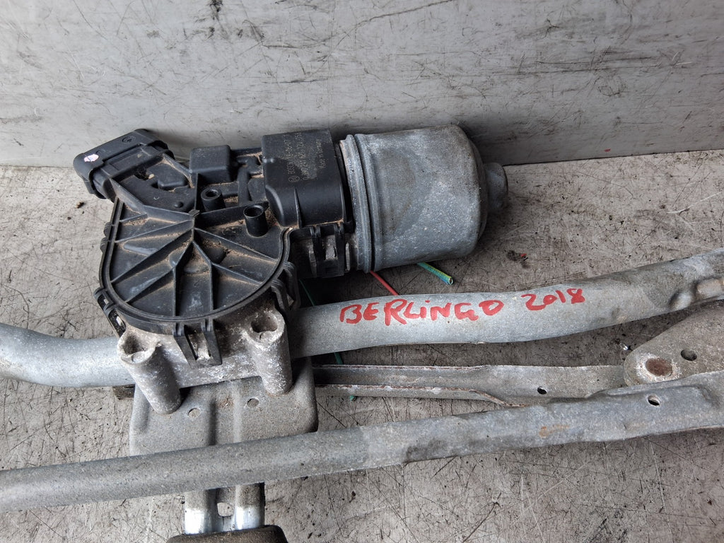 2018 CITROEN BERLINGO MK2 FRONT WINDSCREEN WIPER MOTOR & LINKAGE 9683100780