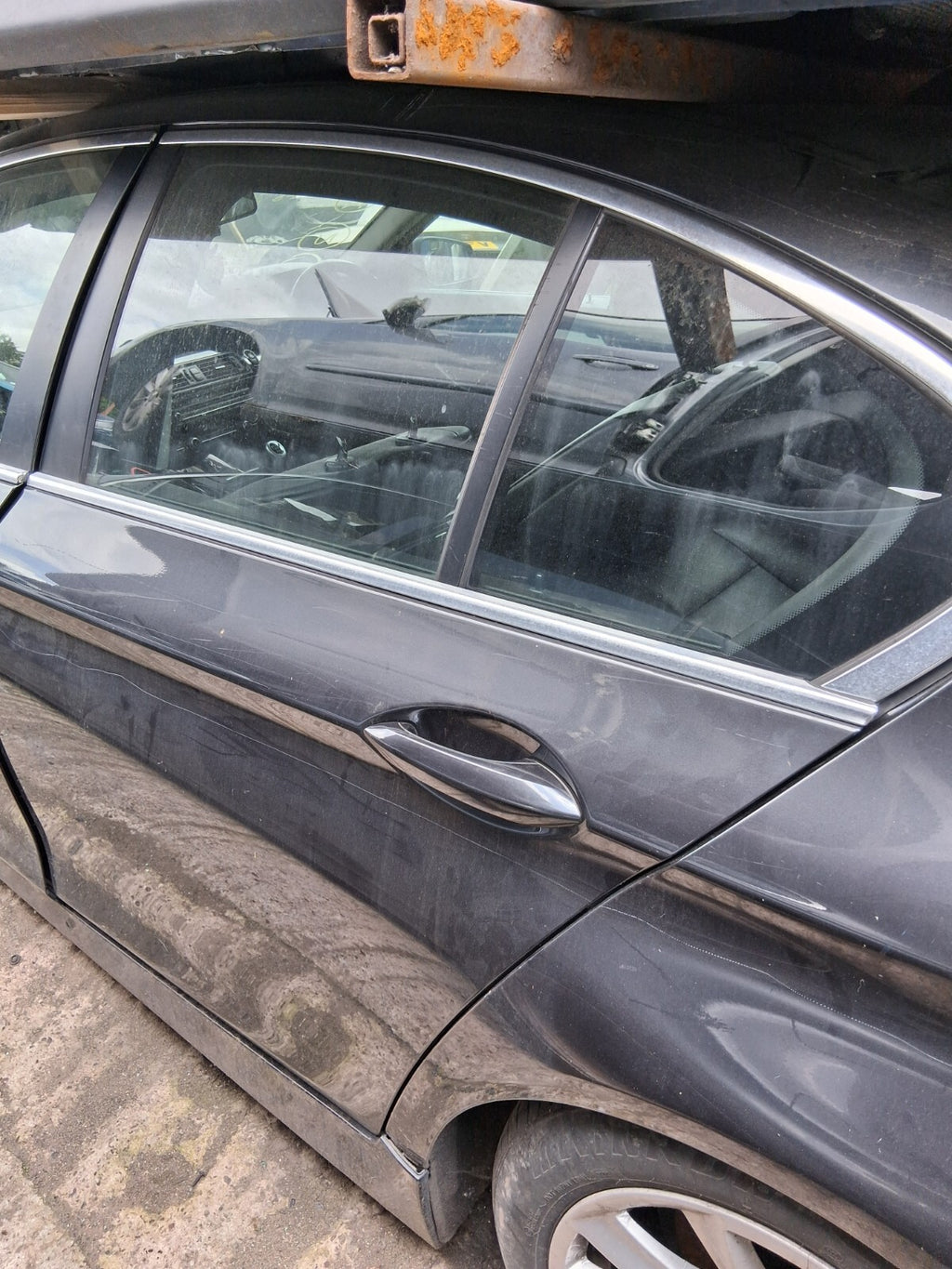 2012 BMW 5 SERIES F10 NSR PASSENGER SIDE REAR COMPLETE DOOR SOPHISTO GREY II
