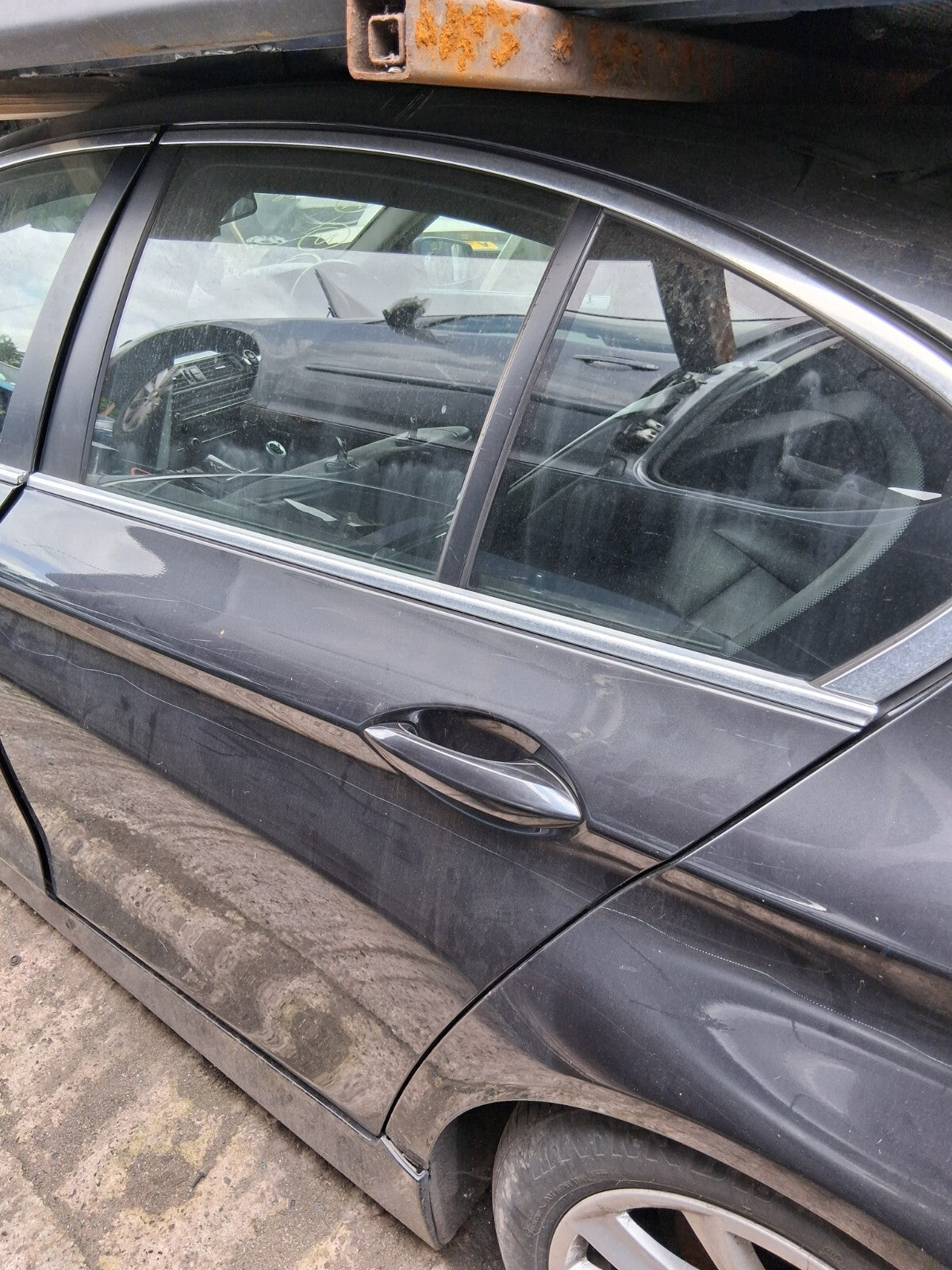 2012 BMW 5 SERIES F10 NSR PASSENGER SIDE REAR COMPLETE DOOR SOPHISTO GREY II