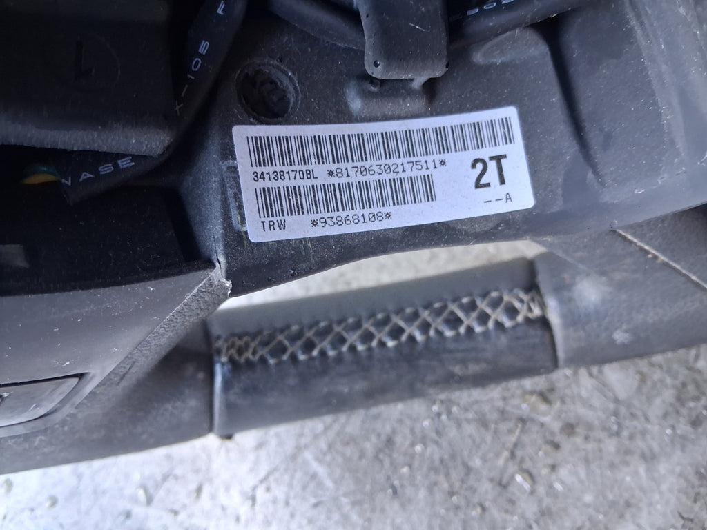 VAUXHALL VIVARO MK2 2014 SPORTIVE STEERING WHEEL 93868108